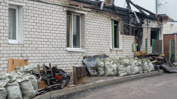 Professional Fire Damage Removal technician working in Schwenksville, PA
